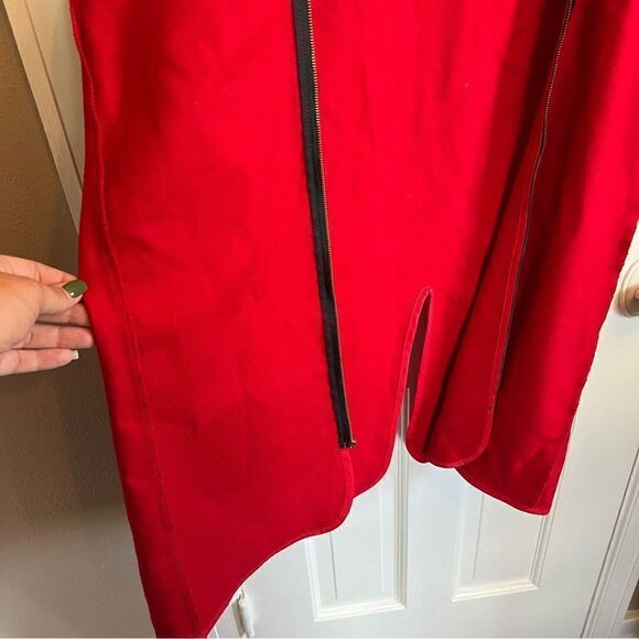 Jones New York Red Wool zip up vest - Picture 6 of 9